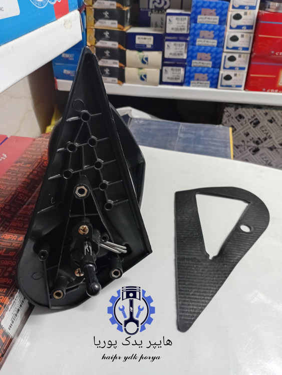 آینه بغل راست تاشو شاگرد تیبا ۱ و ۲ شرکتی اصل شیشه رفلکس