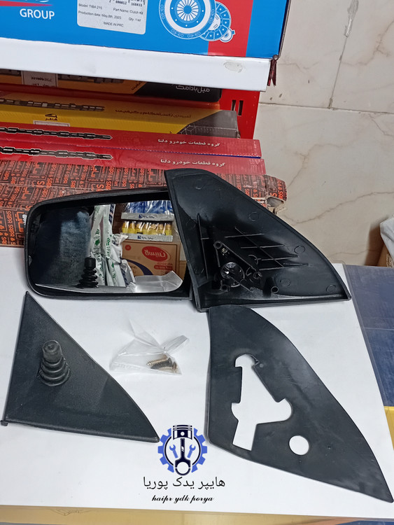 آینه بغل پراید تاشو شیشه رفلکس ۱۳۱،۱۳۲،۱۴۱،۱۵۱،صبا، اصل شرکتی