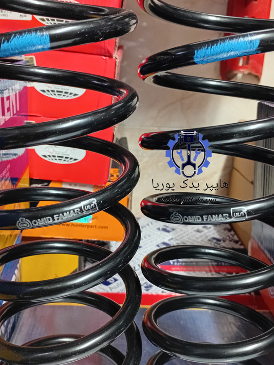 فنر لول عقب پراید۱۳۱،۱۳۲،۱۴۱،۱۵۱،صبا، معمولی استاندارد امید فنر اصل شرکتی