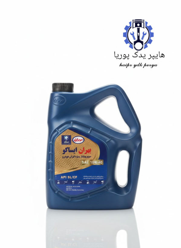روغن موتور ۴ لیتری API SL 10W40 بهران سوپر پیشتاز اصل ایساکو اورجینال نیمه سنتیک