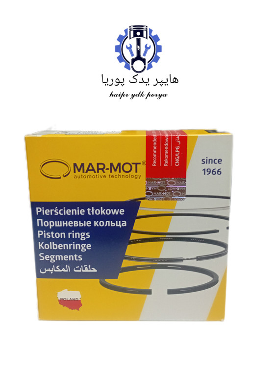 رینگ پیستون خودرو تیبا ساینا کوییک اطلس استاندارد مارموت اصل
