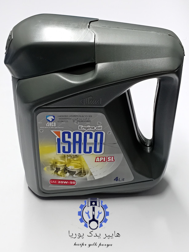 روغن موتور ۴ لیتری 20W50 API SL ایساکو عمده اصل اورجینال - تصویر