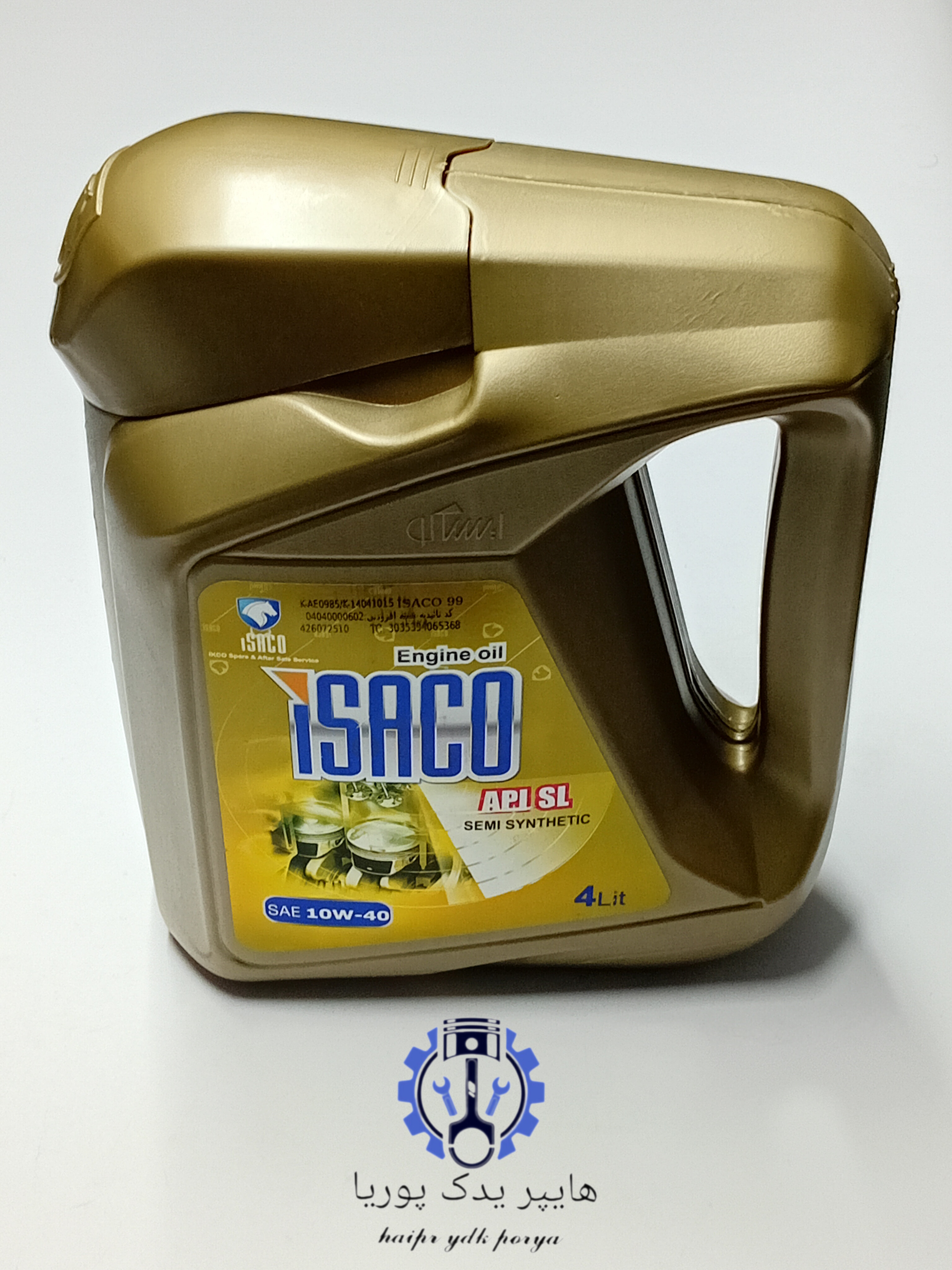 روغن موتور ۴ لیتری API SL 10W40 ایساکو اصل اورجینال - تصویر