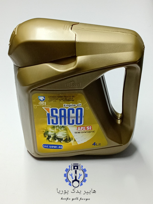 روغن موتور ۴ لیتری API SL 10W40 ایساکو اصل اورجینال - تصویر